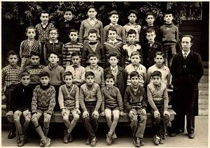 ECOLE GAMBETTA GARCONS 1957 CM2 M. BERNABE